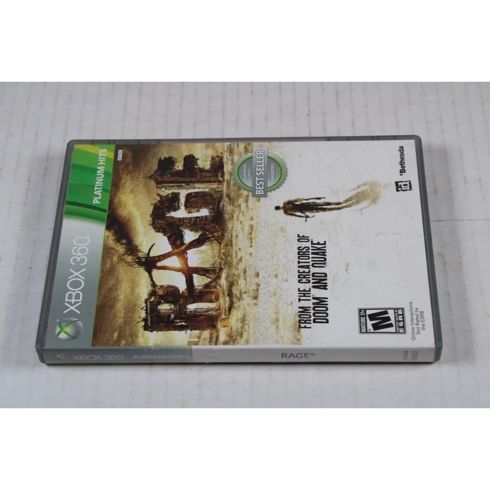 Rage (Microsoft Xbox 360, 2011) Complete Tested Working , Authentic